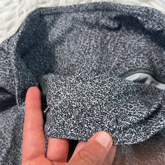 Lululemon Fast & Free Crop II (Nulux 19") Fractal Dark Starlight Black - Picture 3 of 6